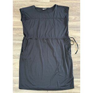 COLUMBIA WOMENS S PERFORMANCE BLACK DRESS ADJUSTABLE WAIST POCKETS LIGHTWEIGHT